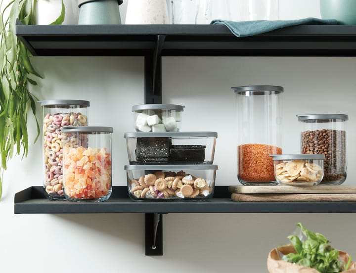 Café storage jar with lid 1 liter, Clear Aida