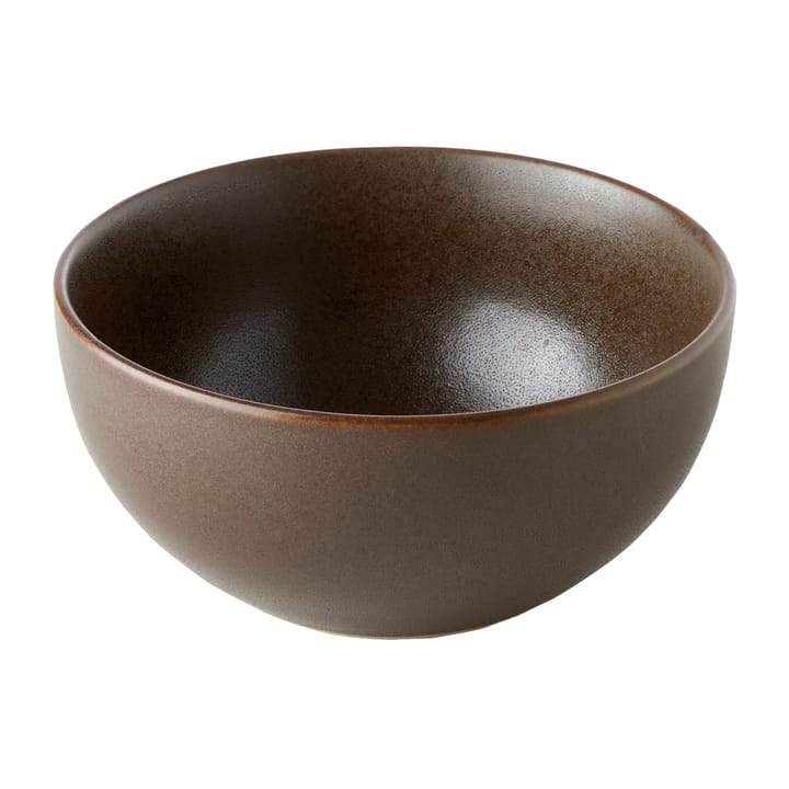 Ceramic Workshop bowl Ø15 cm - Chestnut-matte brown - Aida