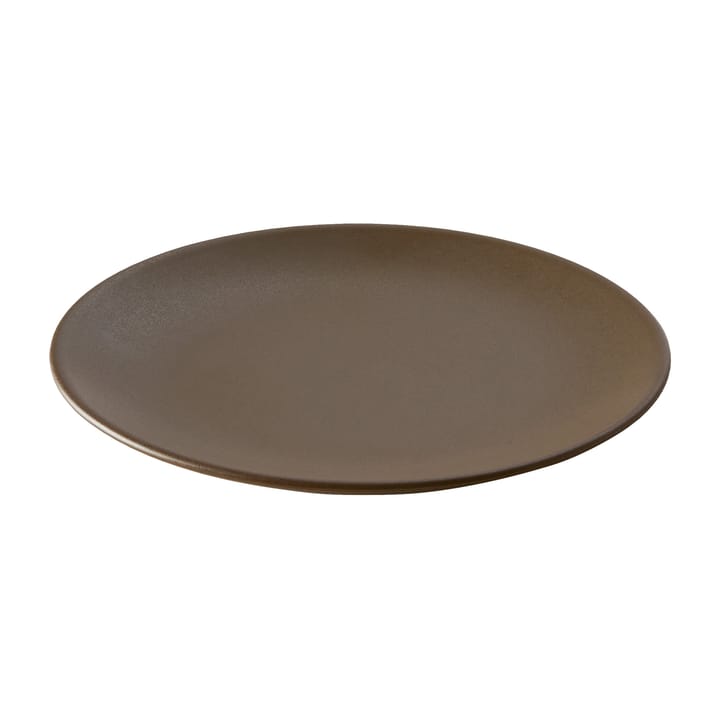 Ceramic Workshop small plate Ø19.5 cm - Chestnut-matte brown - Aida