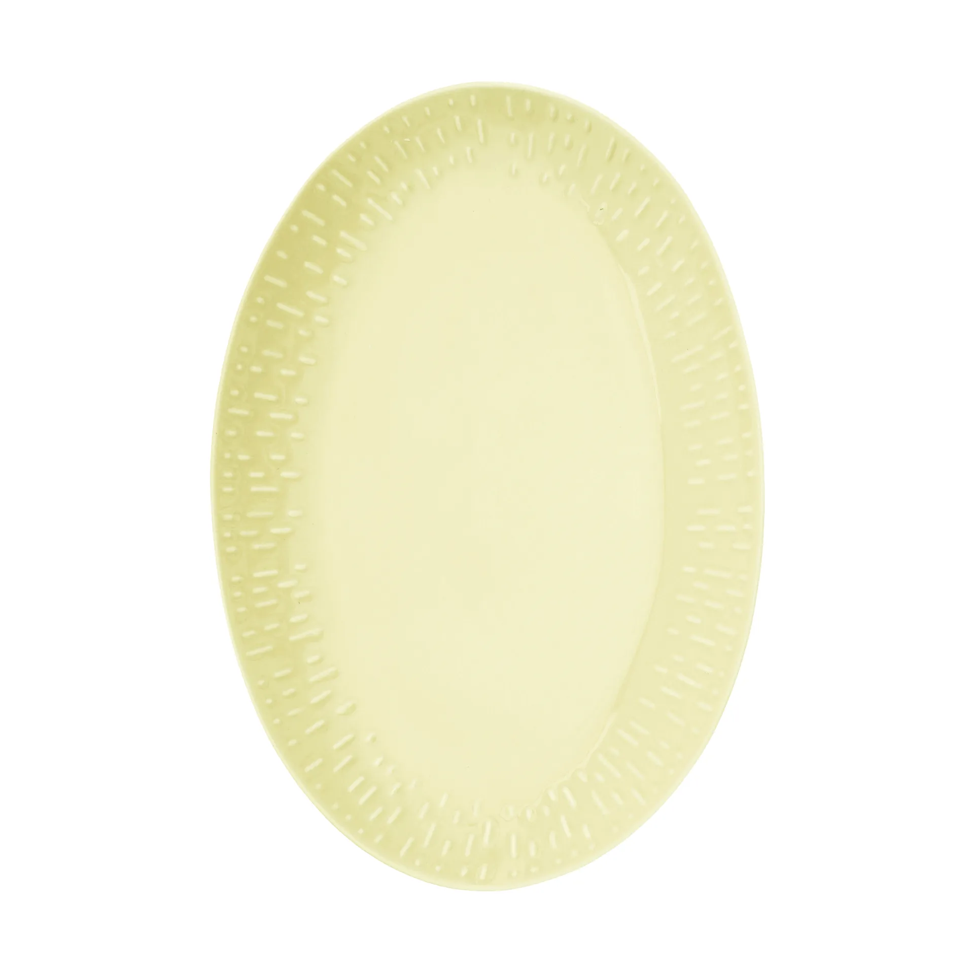 Confetti oval platter, Lemon, 25.5x36 cm Aida