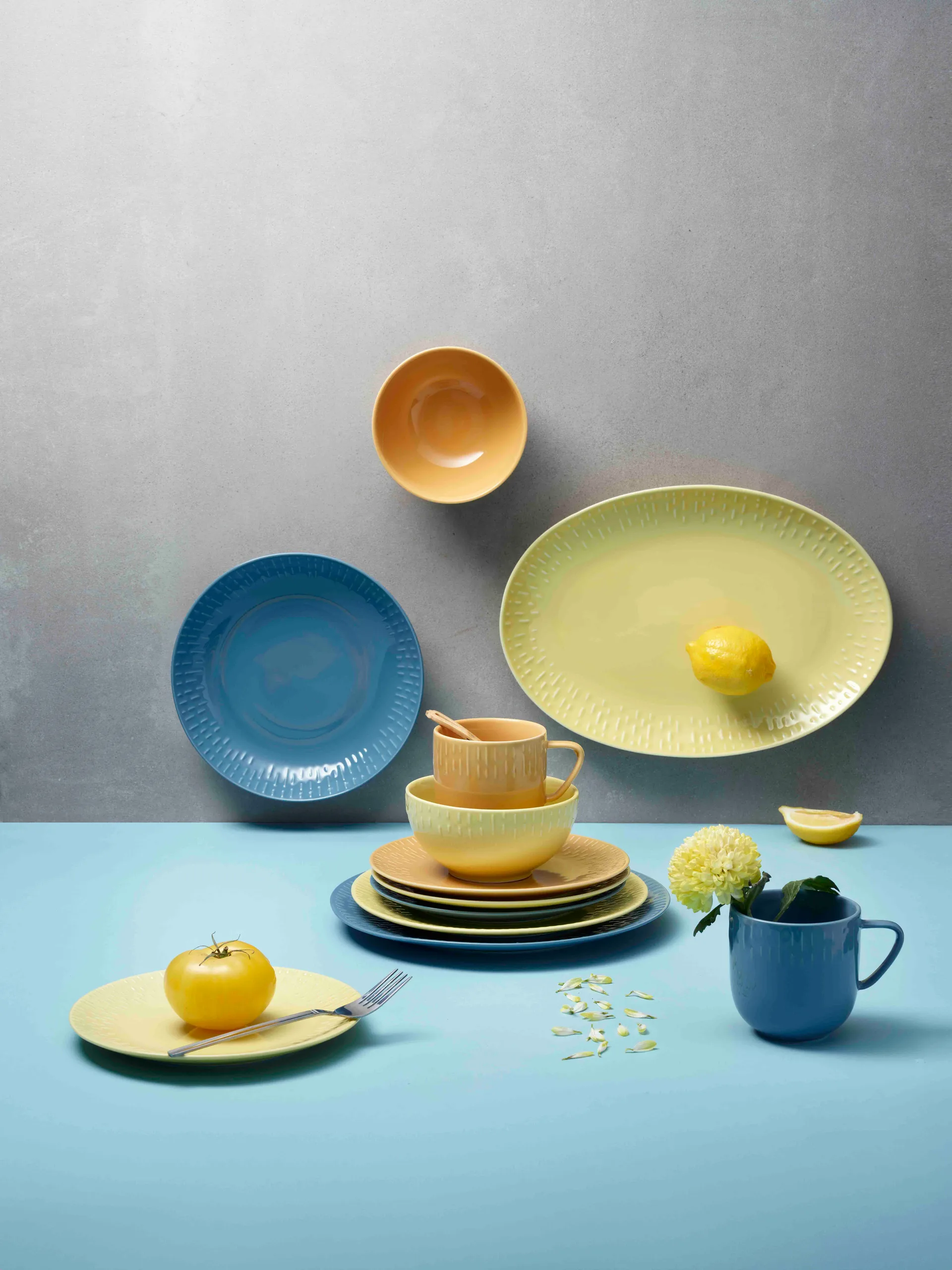 Confetti plate, Lemon, Ø21 cm Aida