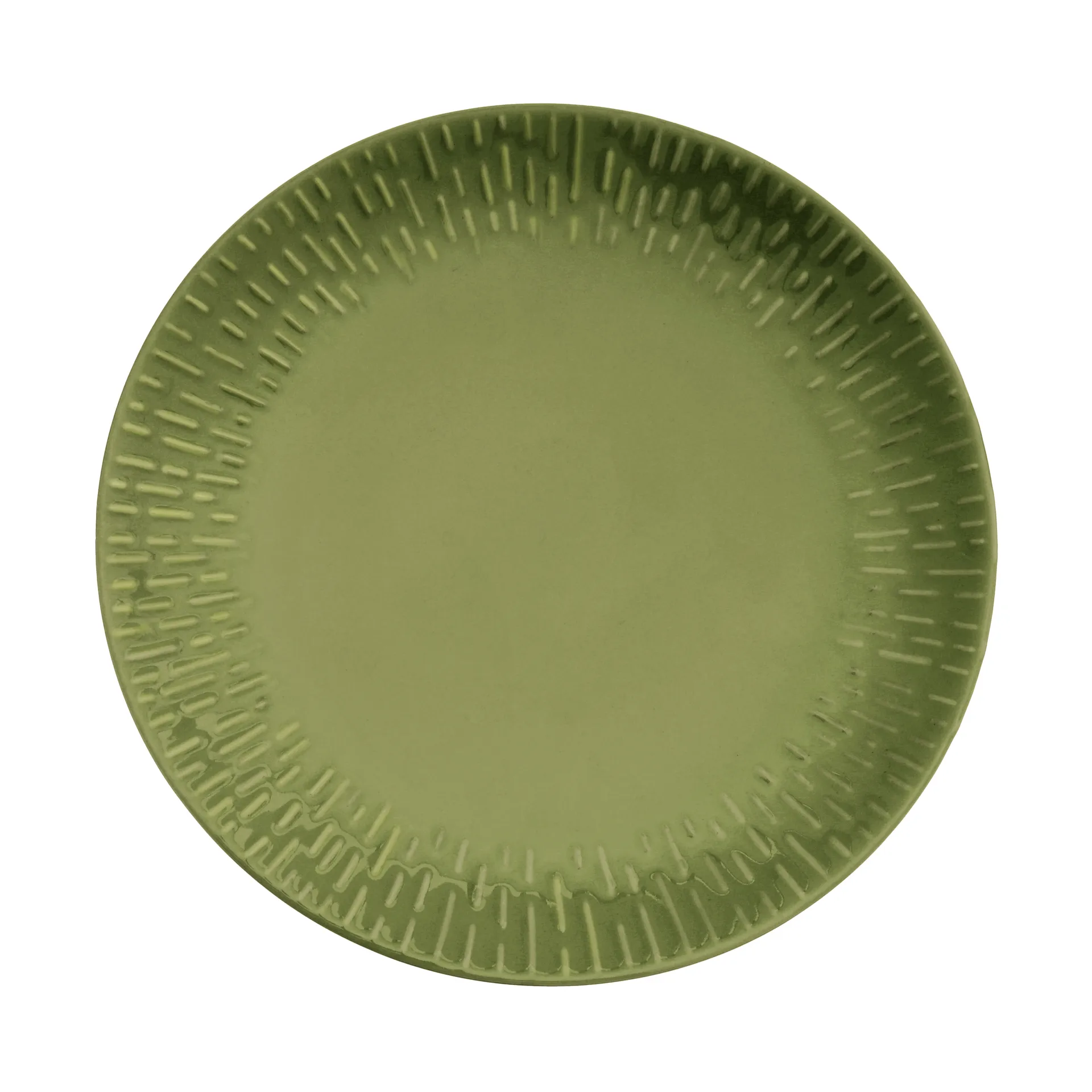 Confetti plate, Olive, Ø27.5 cm Aida
