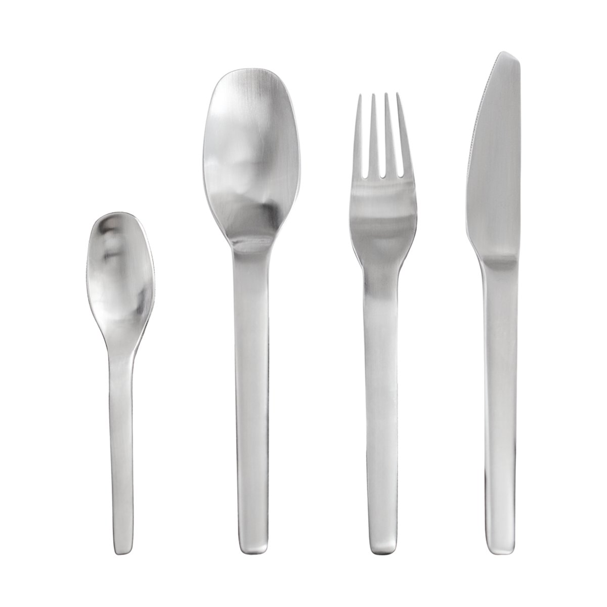 Aida Enso cutlery 16 pieces Satin (steel) | Scandinavian Design | Cutlery sets | Silver-coloured