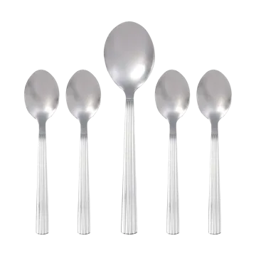 Groovy cutlery set 5 pieces - Stainless steel - Aida