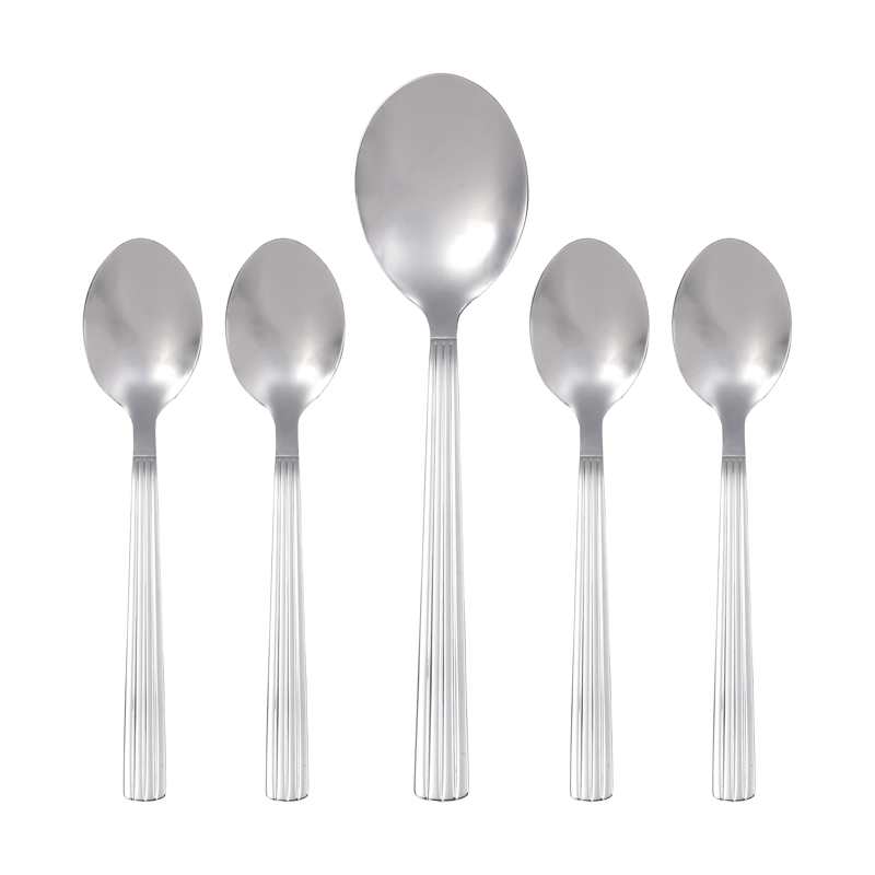 Aida Groovy cutlery set 5 pieces Stainless steel
