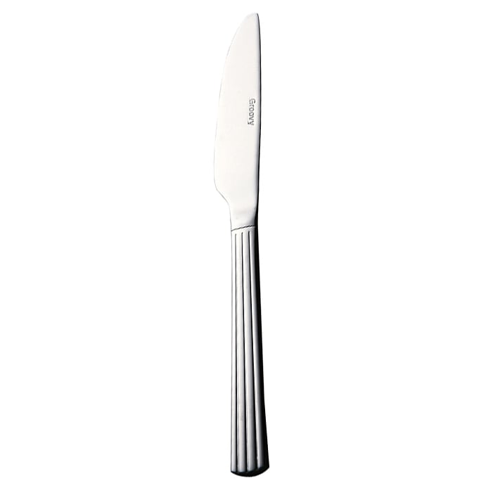Aida Groovy dinner knife stainless steel | Scandinavian Design | Table cutlery | Silver-coloured