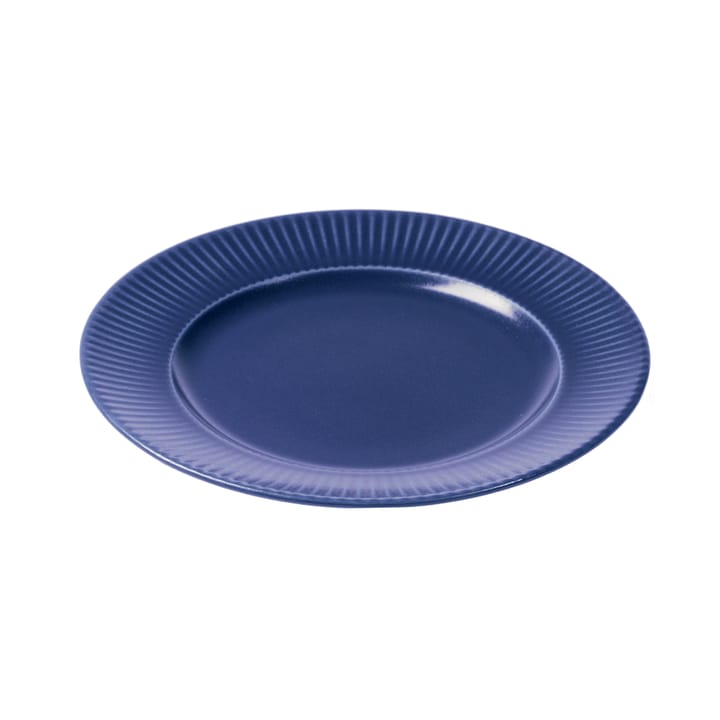 Groovy plate Ø 21 cm - Blue - Aida