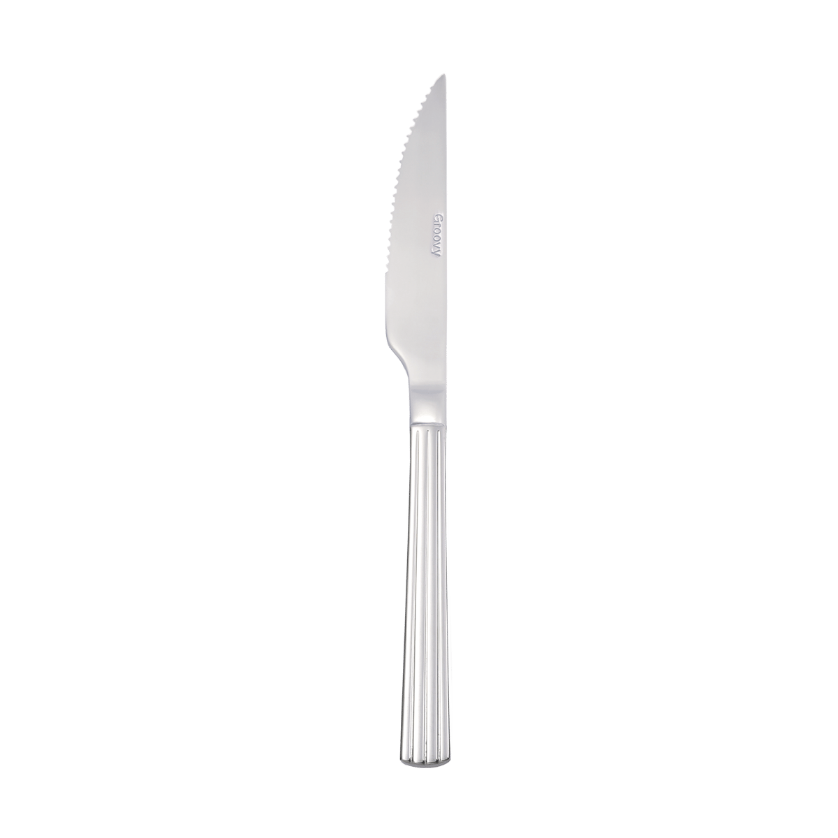 Aida Groovy steak knife Stainless steel | Scandinavian Design | Steak knives | Silver-coloured