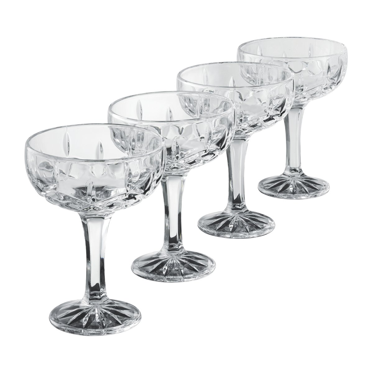 Aida Harvey champagne bowl 25 cl 4-pack Clear | Scandinavian Design | Champagne glasses | Transparent