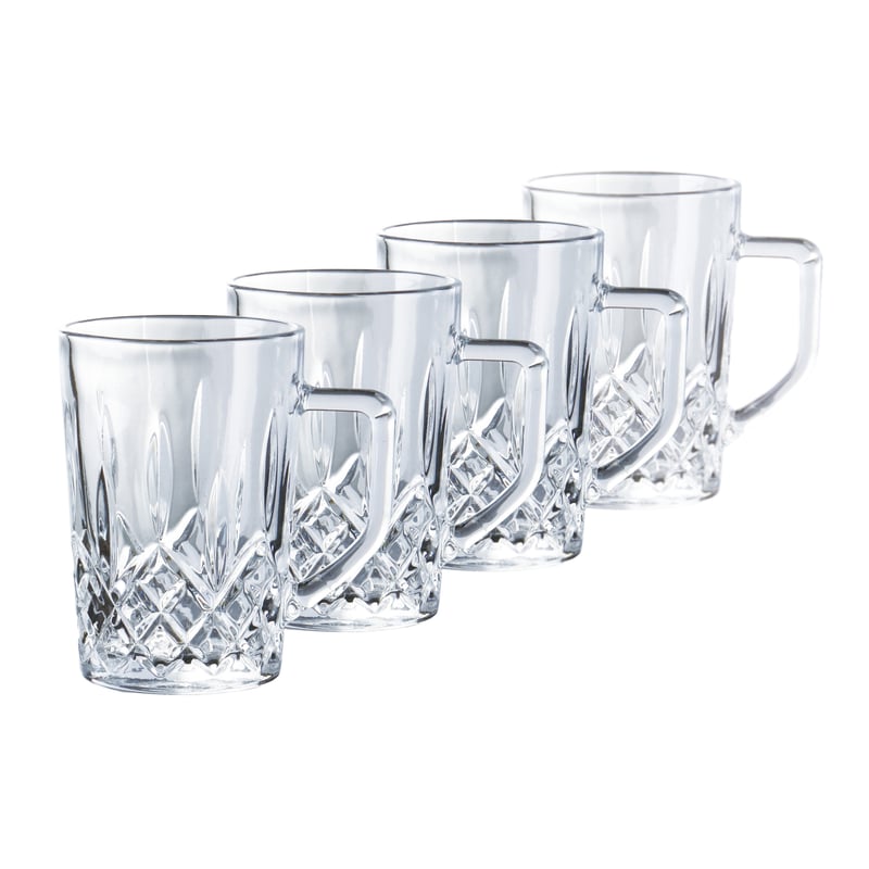 Aida Harvey coffee glass with handle 27,5 cl 4-pack Clear