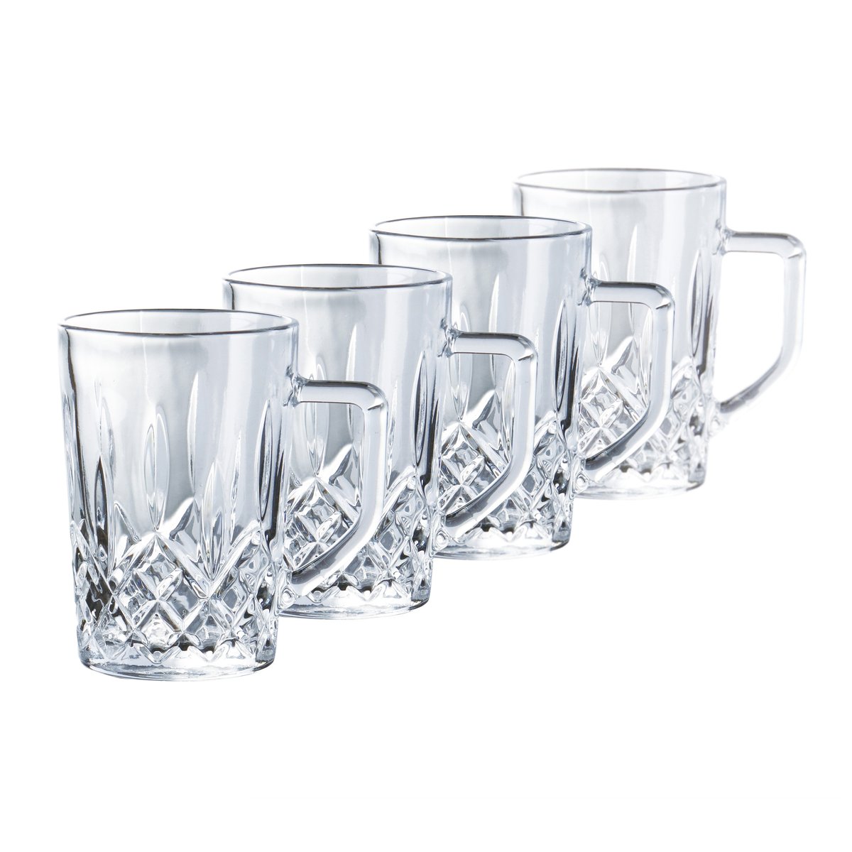 Aida Harvey coffee glass with handle 27,5 cl 4-pack Clear