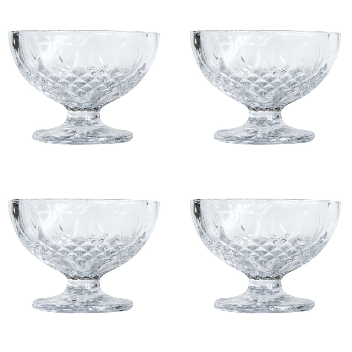 Aida Harvey dessert bowl glass | Scandinavian Design | Dessert bowls | Transparent