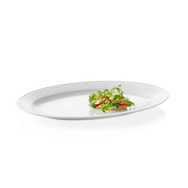 Passion oval servering plate - white - Aida