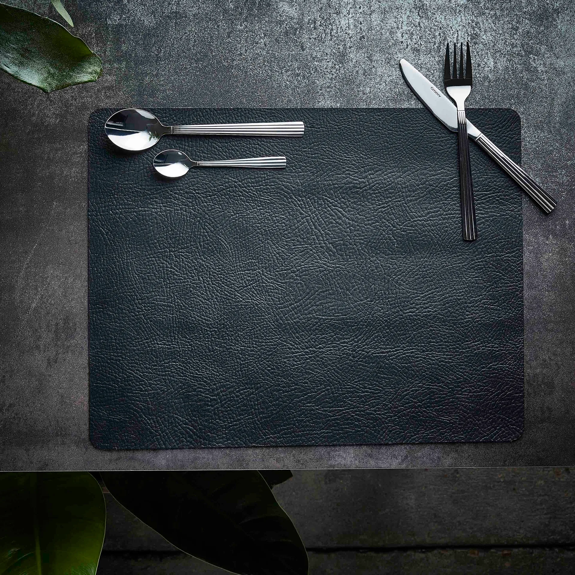 Quadro placemat 35x45 cm, black Aida