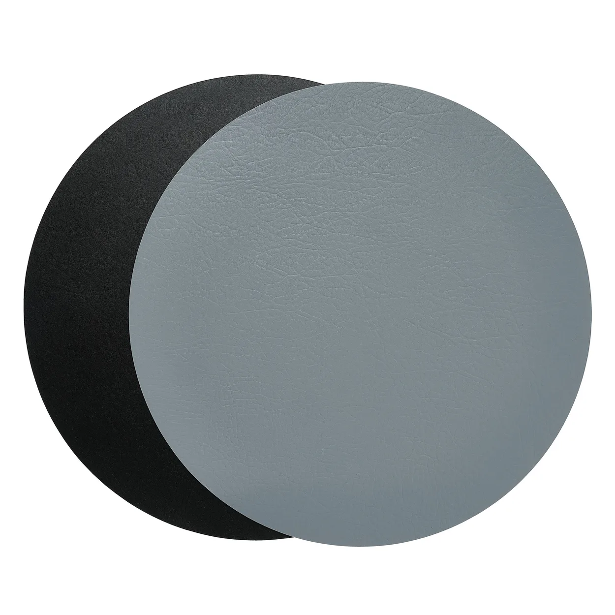 Aida Quadro placemat o38 cm 1 pcs Black-grey | Scandinavian Design | Placemats | Black