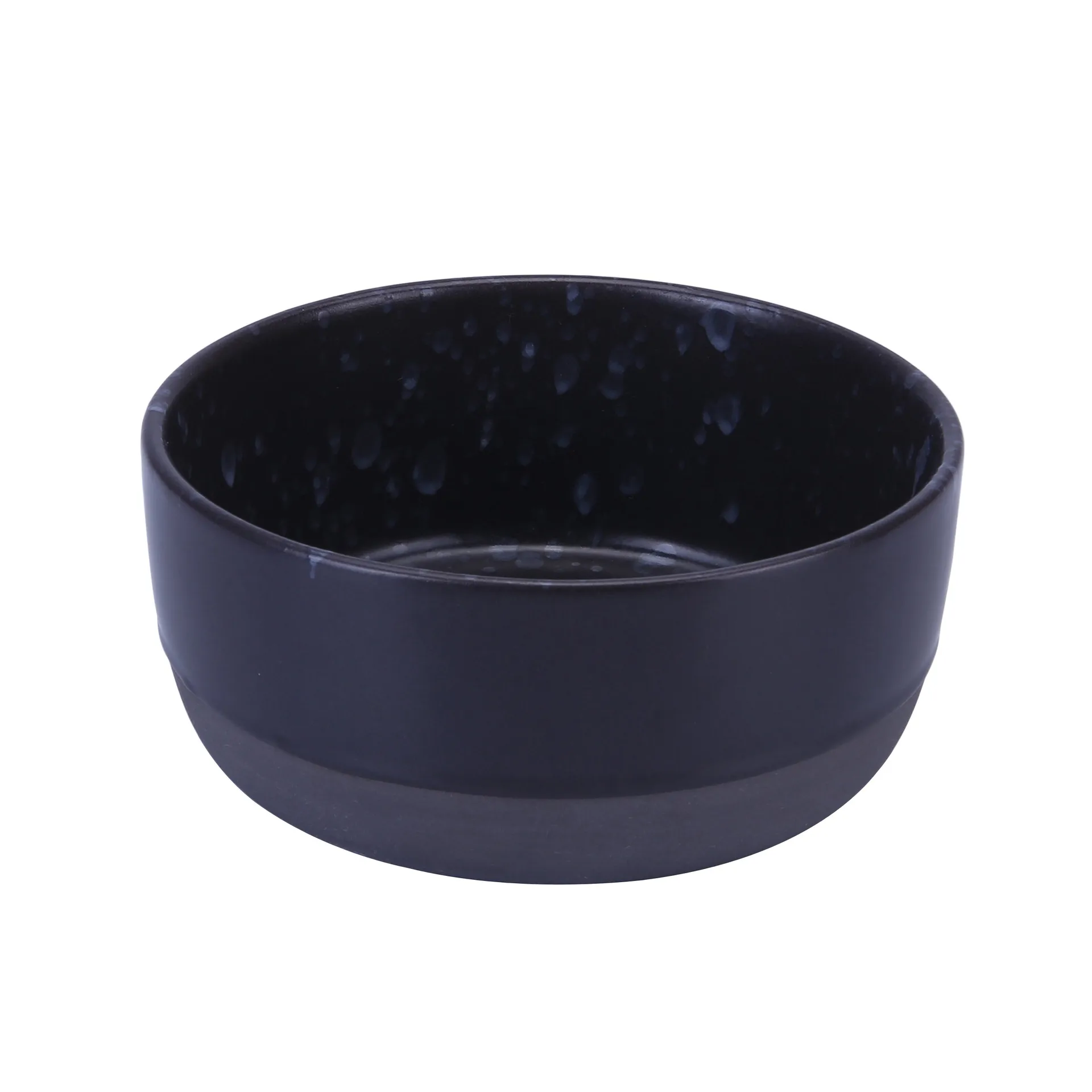 Raw bowl Ø13.5 cm, black with dots Aida