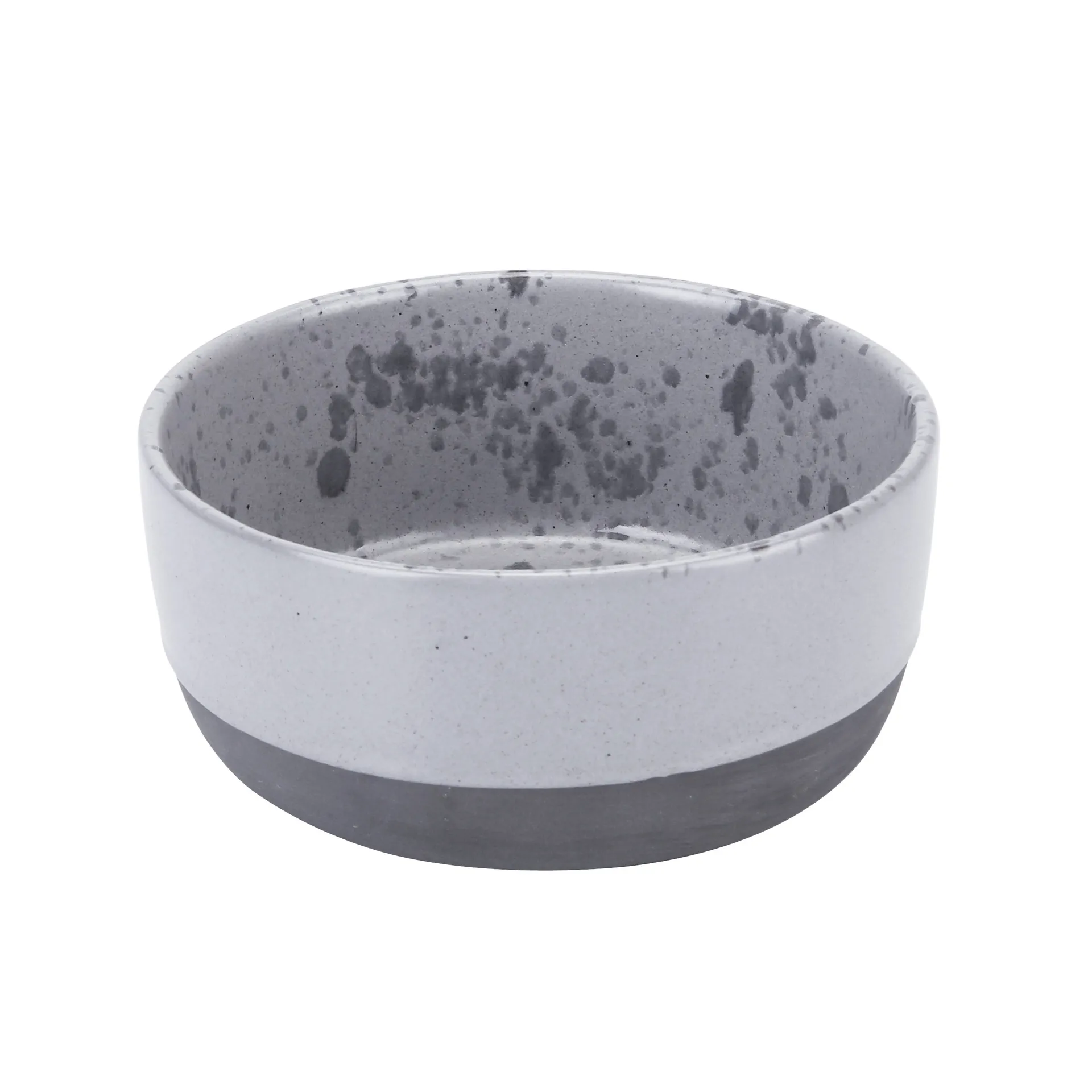Raw bowl Ø13.5 cm, grey with dots Aida