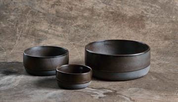 Raw bowl 3 pieces - Metallic brown - Aida