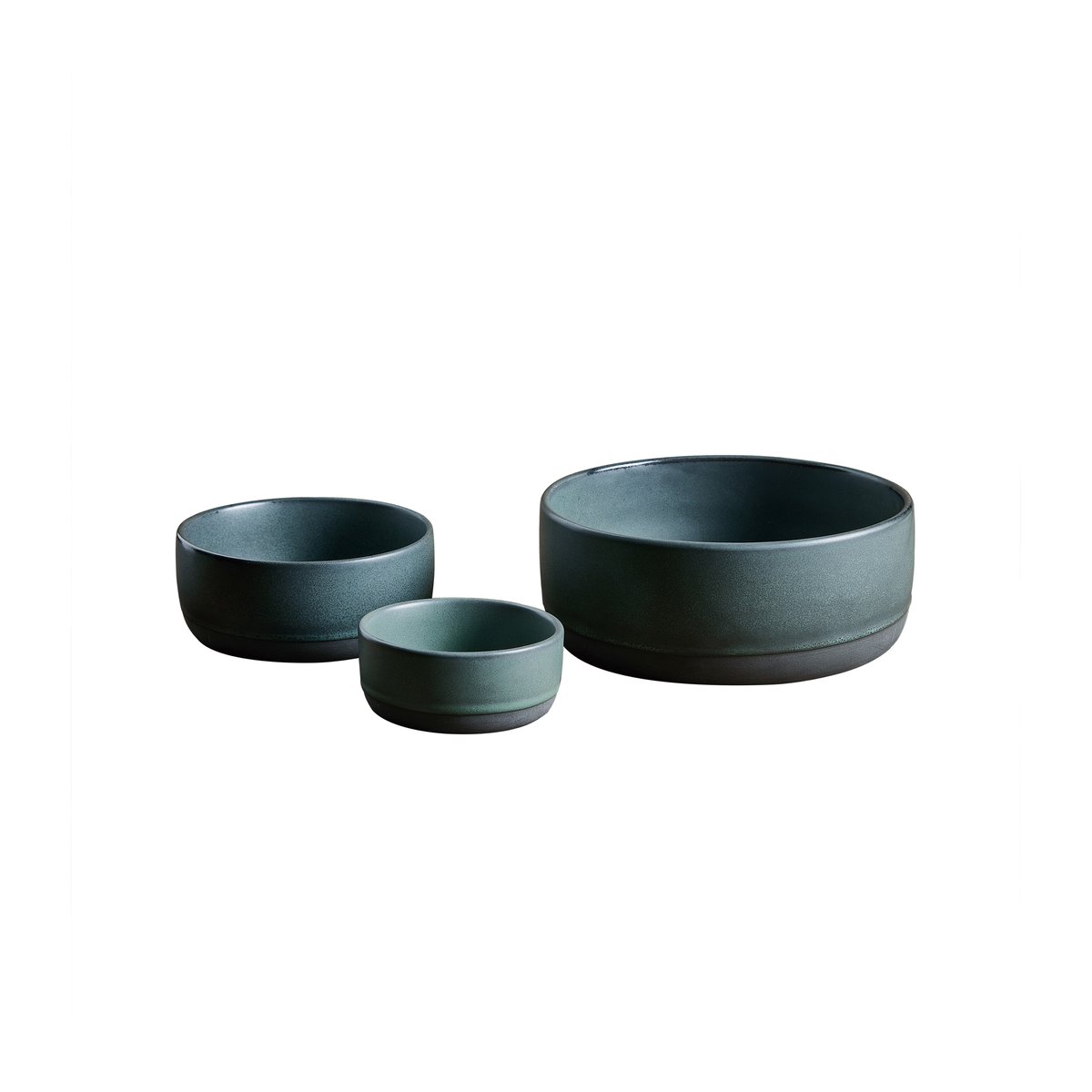 Aida Raw bowl 3 pieces Northern green | Scandinavian Design | Serving bowls | Green