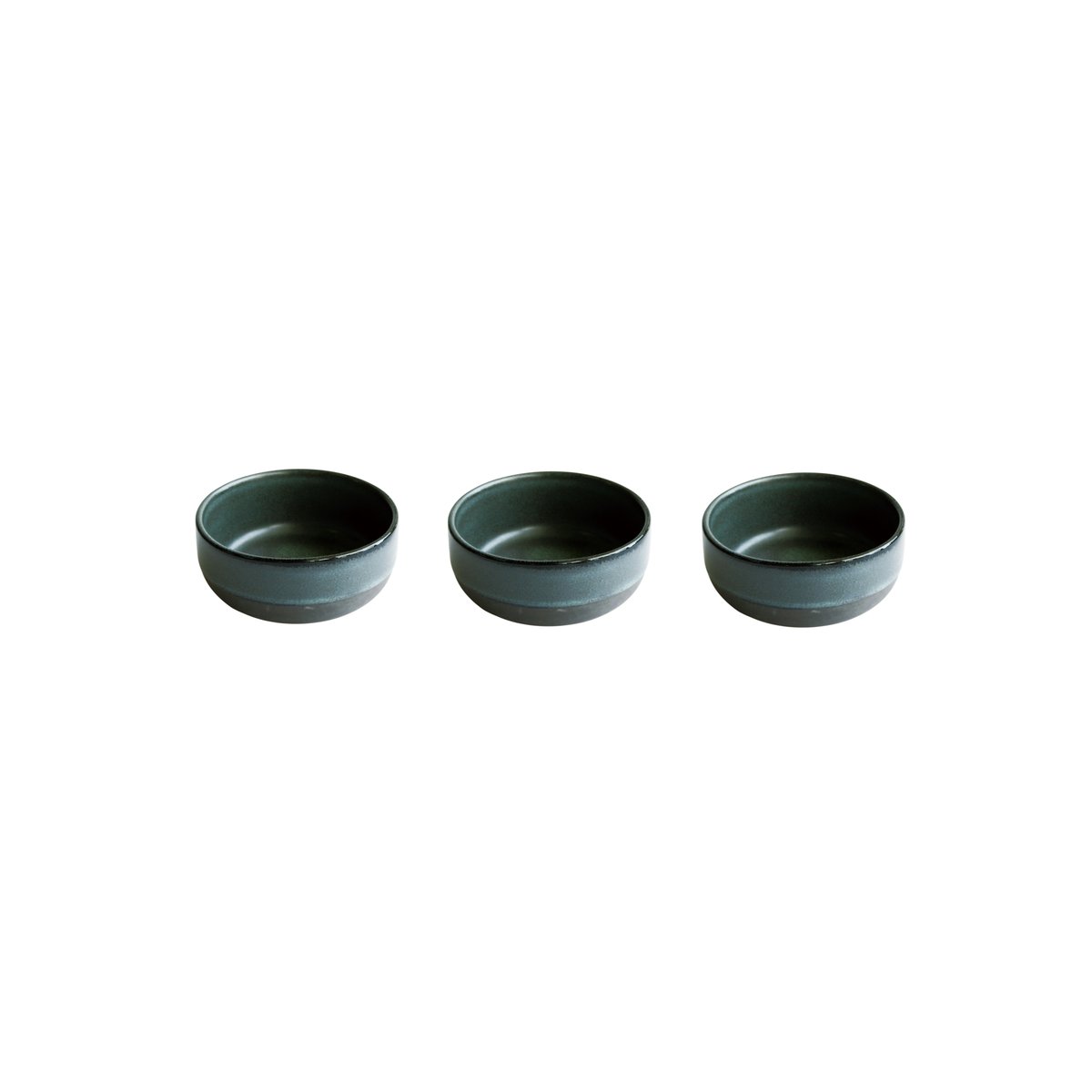 Aida Raw bowl mini o7.5 cm 3-pack northern green | Scandinavian Design | Serving bowls | Green