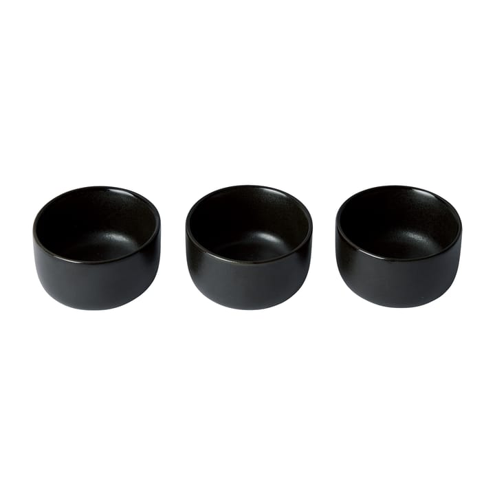 Raw bowl mini Ø7.5 cm 3-pack - Titanium Black - Aida