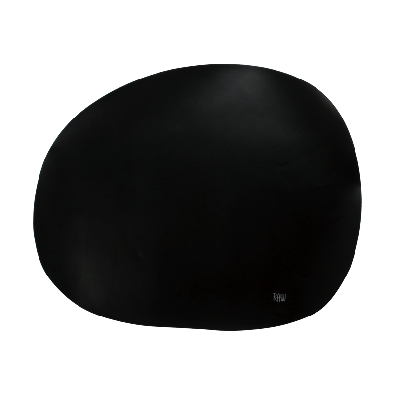 Aida Raw creative placemat silicone 41x33.5 cm Black