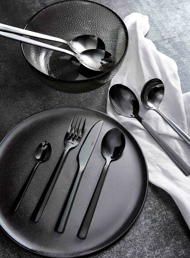 Raw cutlery 24 pieces - Black - Aida