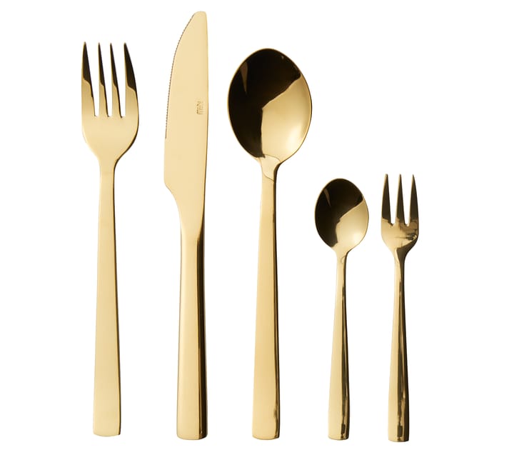 Raw cutlery 60 pieces - Gold - Aida