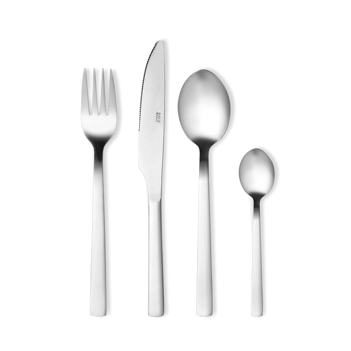 Raw cutlery set 16 pieces - Bright steel - Aida