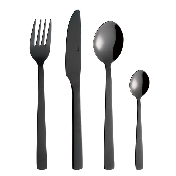 Raw cutlery set 48 pieces - Black - Aida