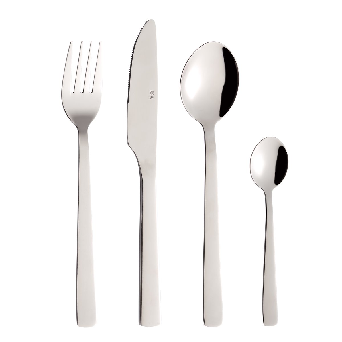 Aida Raw Cutlery set 48 pieces Gift Box Bright steel