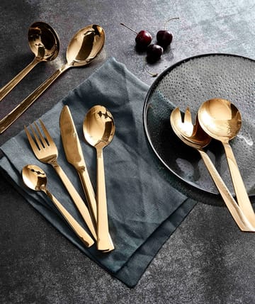 Raw cutlery set 48 pieces - Gold - Aida