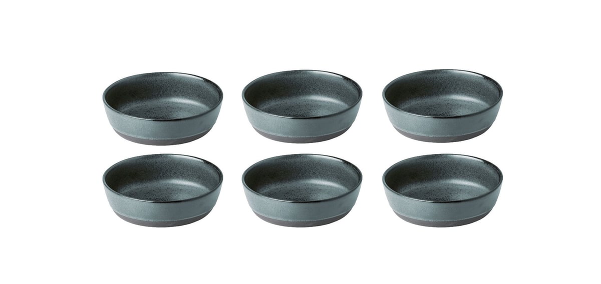 Aida Raw deep plate 6-pack Green | Scandinavian Design | Deep plates | Green