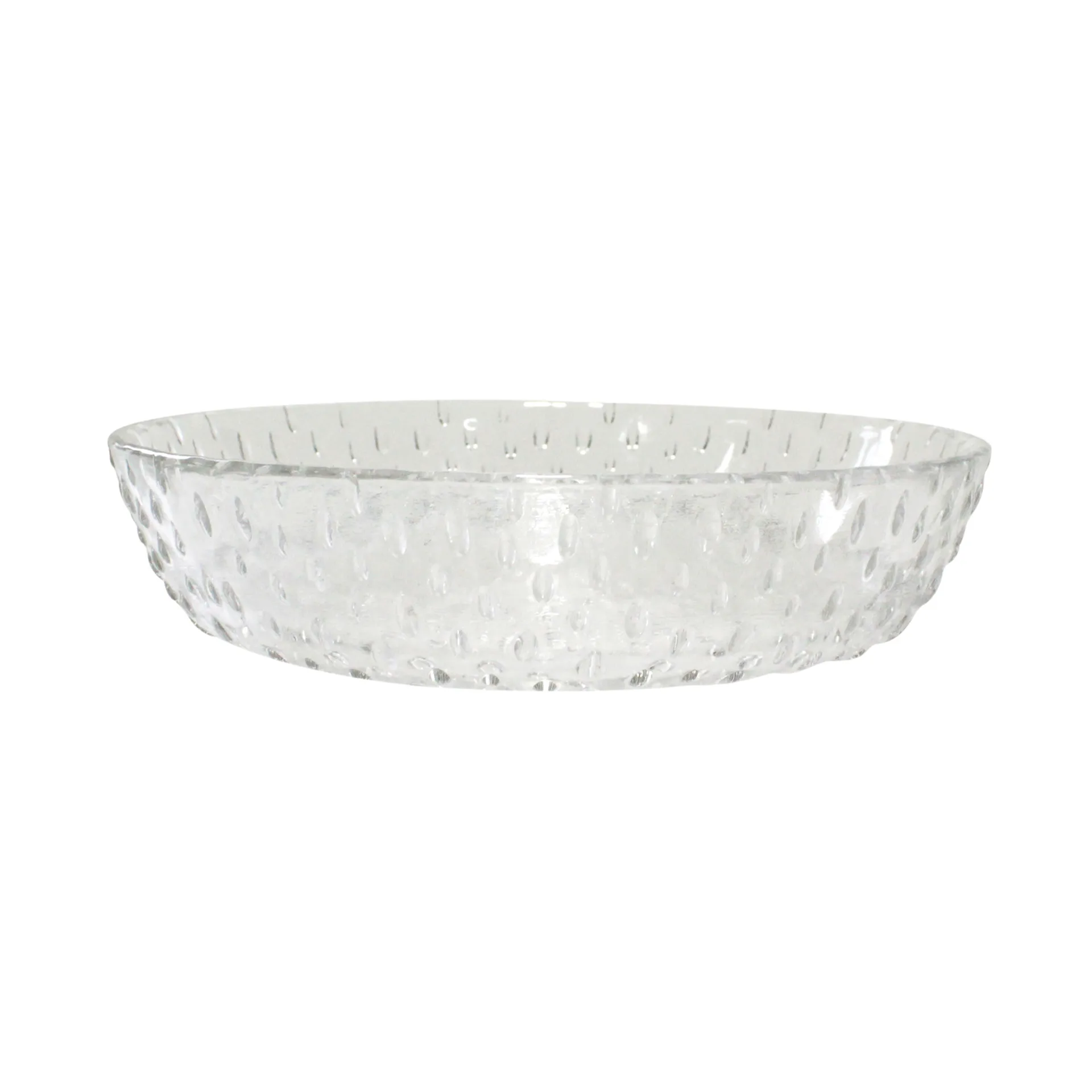 Raw deep plate glass Ø16 cm, Clear Aida