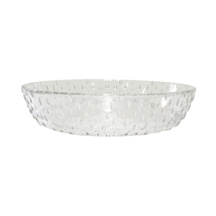 Raw deep  plate glass Ø16 cm - Clear - Aida