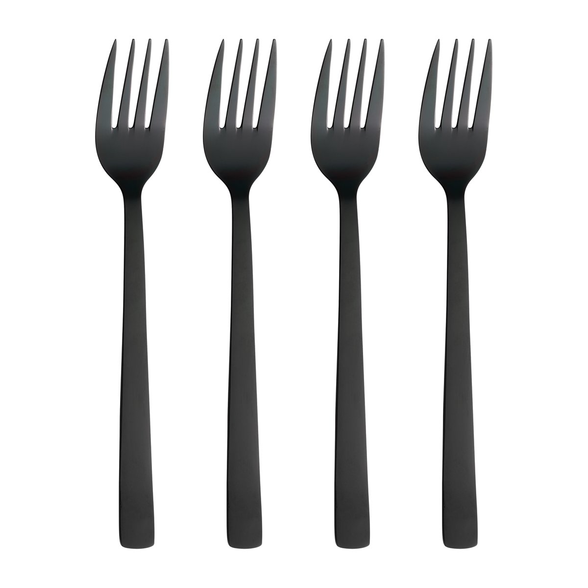 Aida Raw dinner fork 4-pack Black | Scandinavian Design | Table cutlery | Black