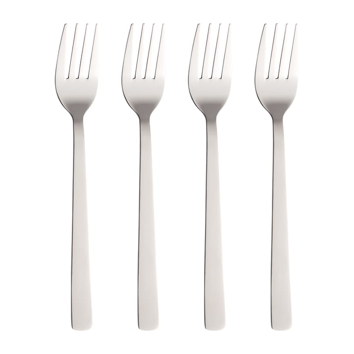 Raw dinner fork 4-pack - Stainless steel - Aida