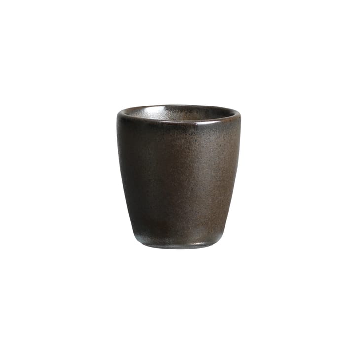 Raw egg cup stoneware - metallic brown - Aida
