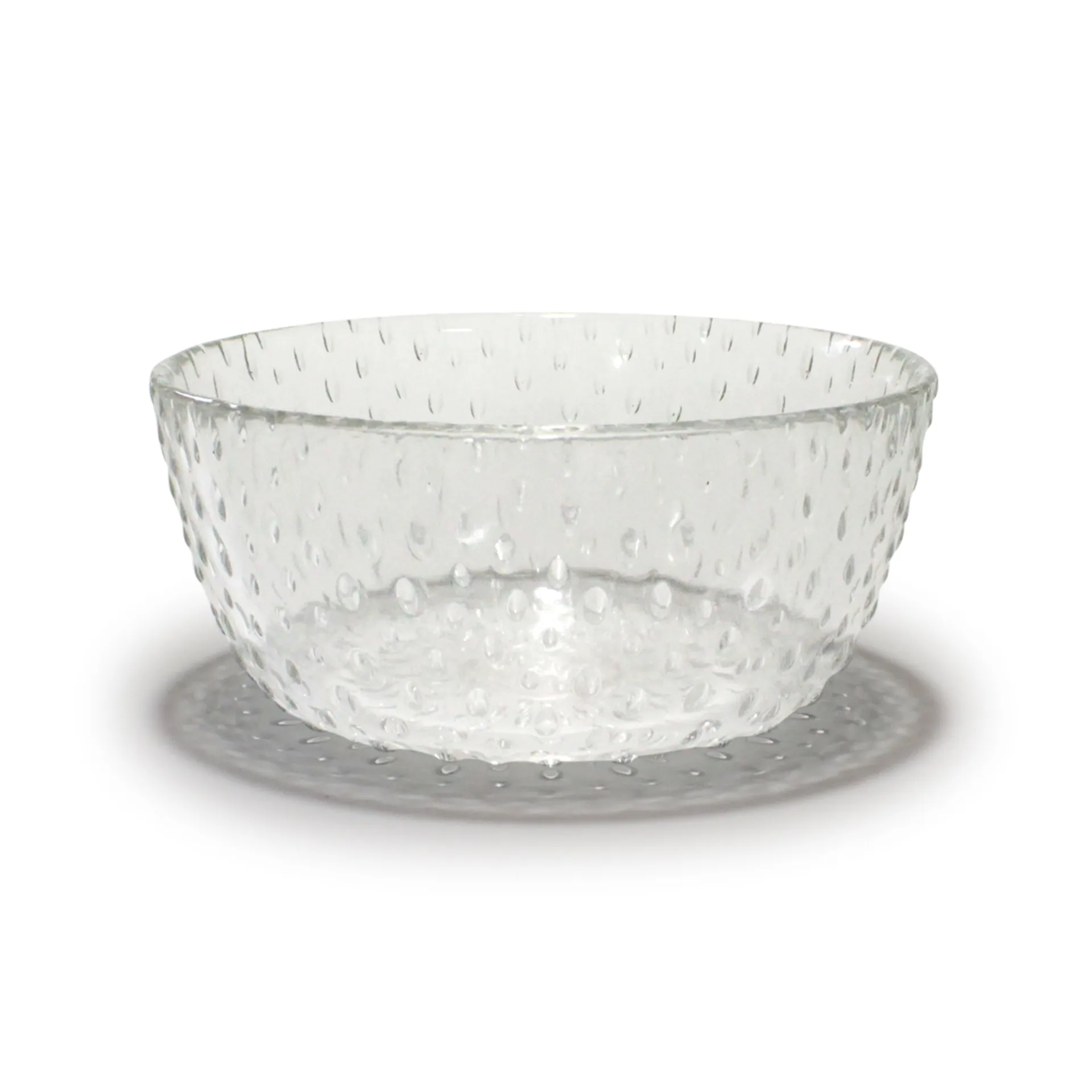 Raw glass bowl Ø14 cm, Clear Aida
