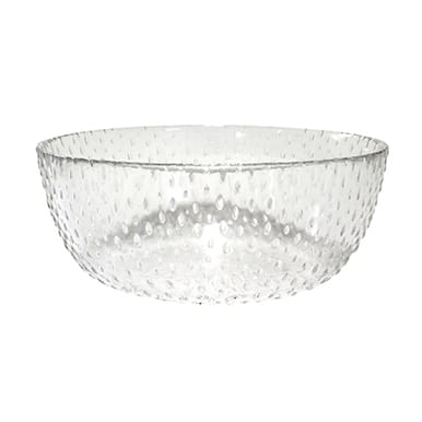 Raw glass bowl Ø20.5 cm - Clear - Aida