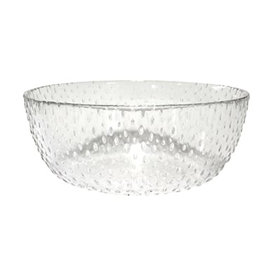 Aida Raw glass bowl o20.5 cm Clear | Scandinavian Design | Deep plates | Transparent