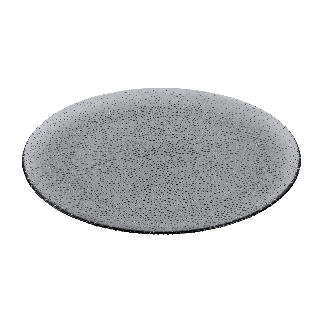 Aida Raw glass plate o27 cm | Scandinavian Design | Deep plates | Grey