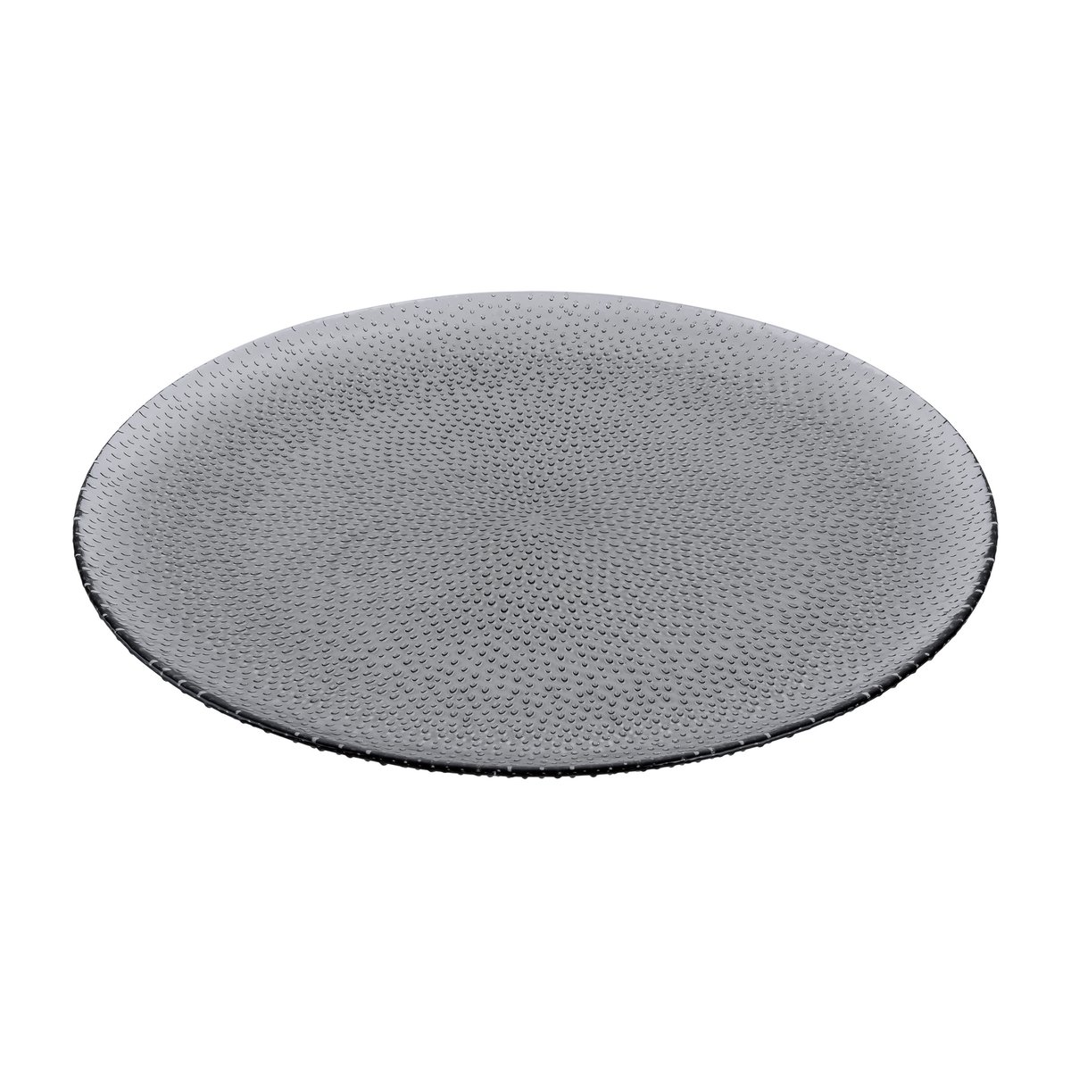 Aida Raw glass plate o27 cm | Scandinavian Design | Deep plates | Grey