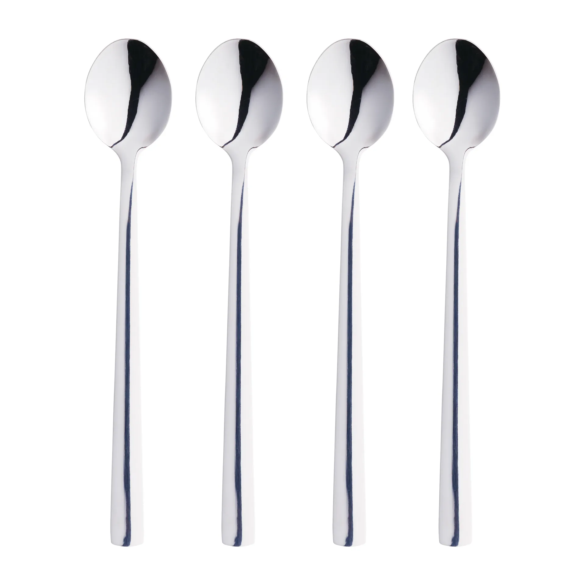 Raw latte spoon 4-pack, Polished stainless steel Aida