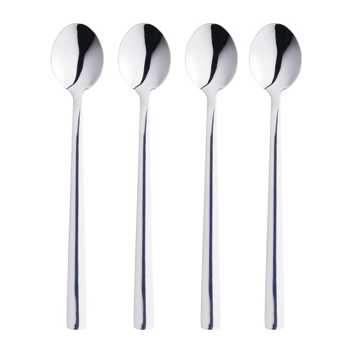 Raw latte spoon 4-pack - Polished stainless steel - Aida