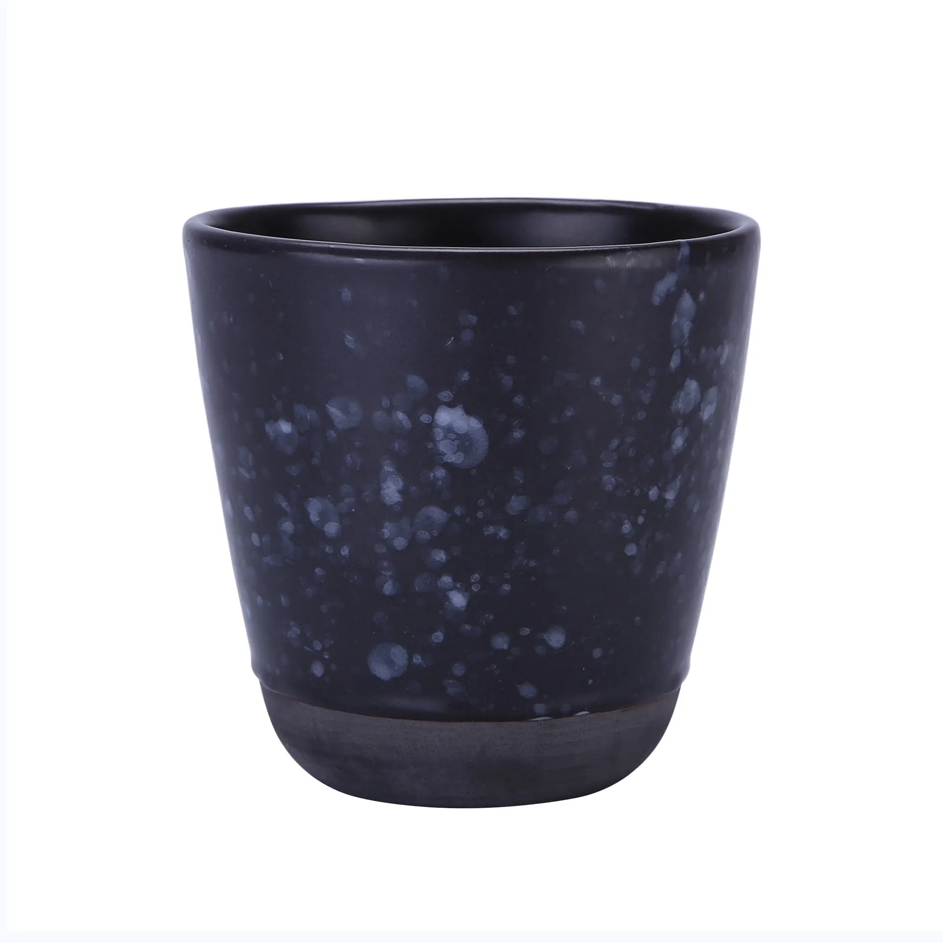 Raw mug 30 cl, black with dots Aida