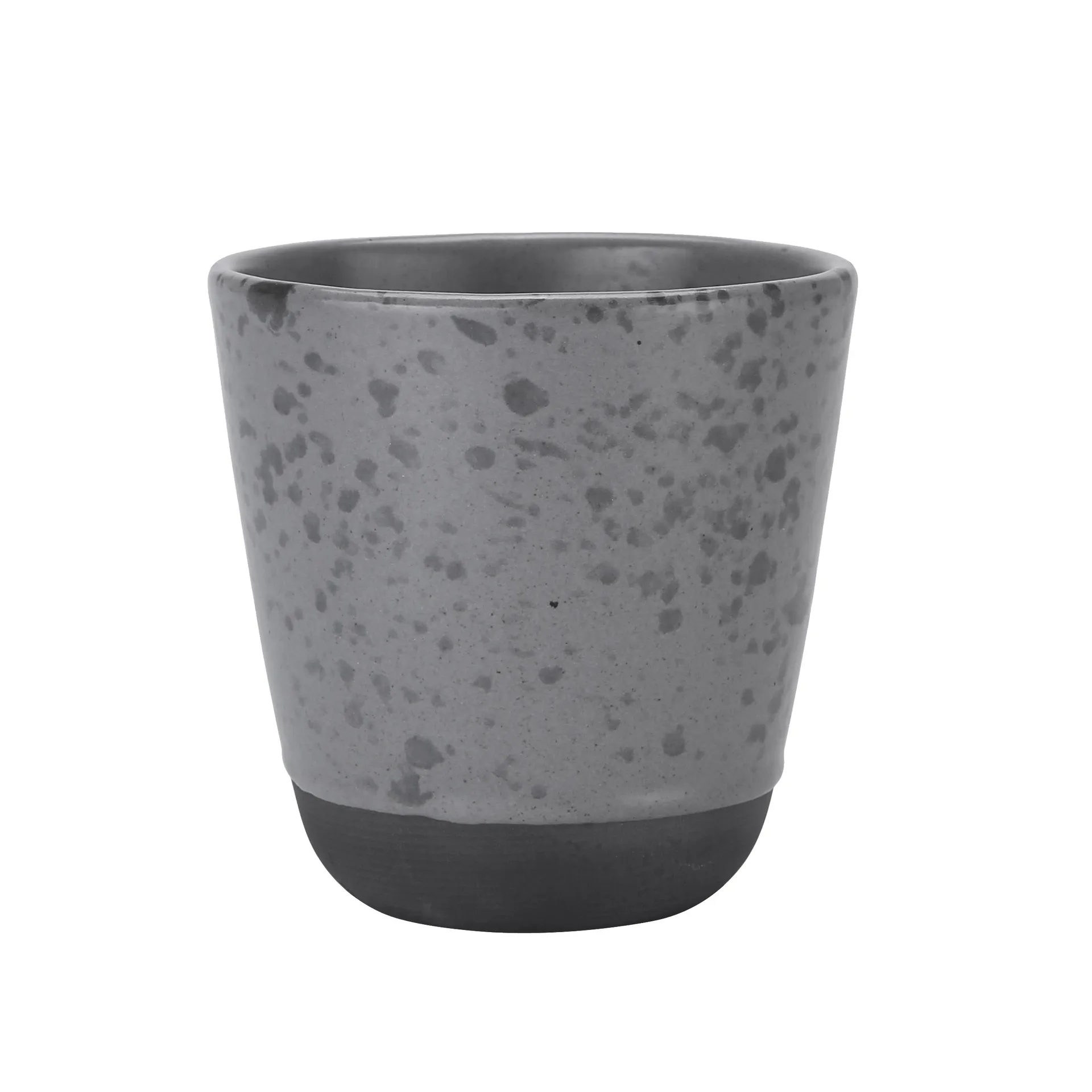 Raw mug 30 cl, grey with dots Aida