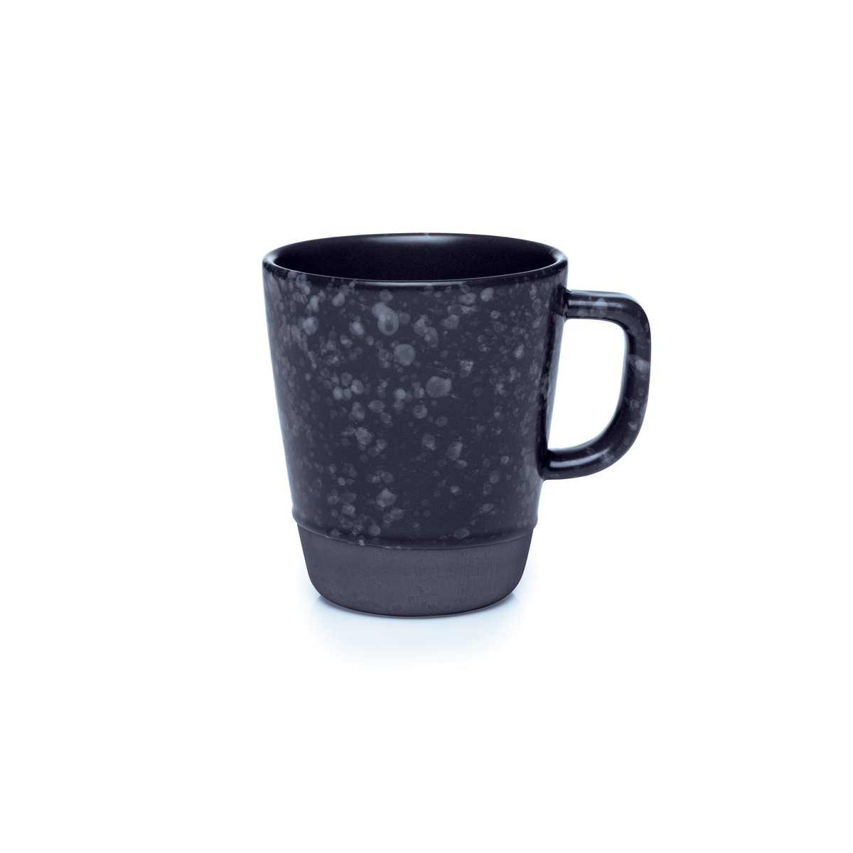 Aida Raw mug with handle 30 cl black with dots | Scandinavian Design | Coffee cups | Black