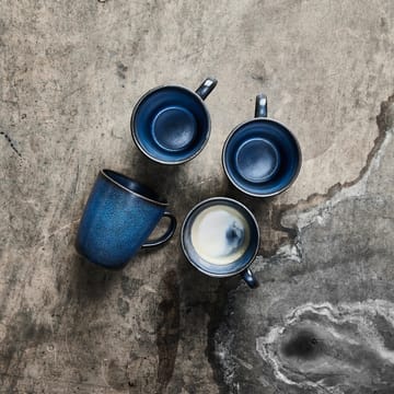 Raw mug with handle 35 cl 4-pack - midnight blue - Aida