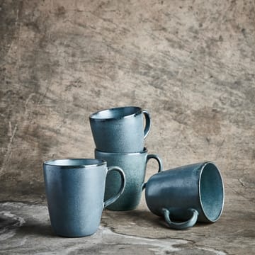 Raw mug with handle 35 cl 4-pack - northern green - Aida
